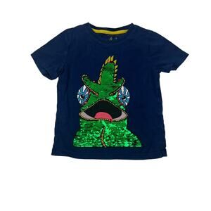Mini Boden Navy Blue Chameleon Tee